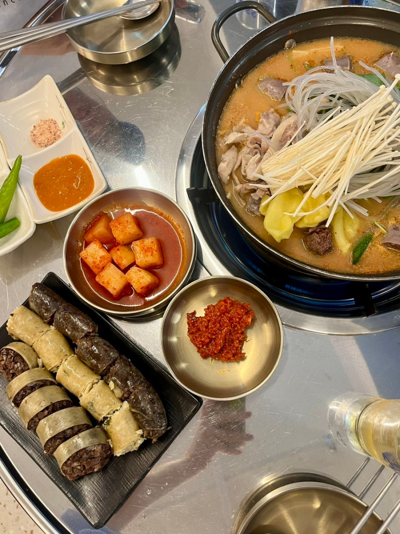 Surtido de morcilla coreana de Gongsundae